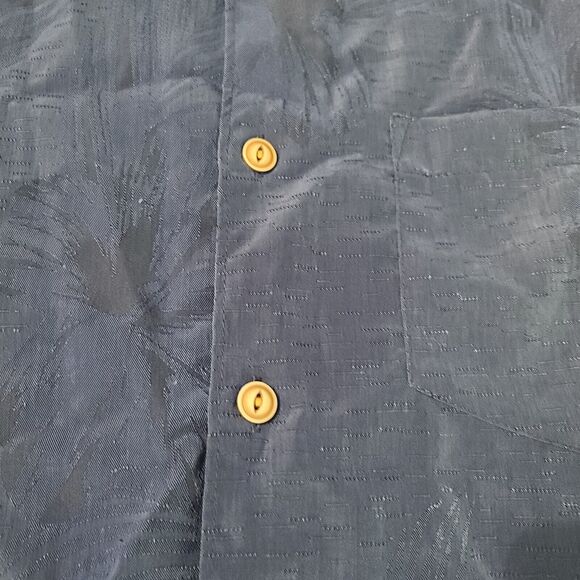 Cubavera Mens Button-Up Shirt Blue Size Small Polyester Short Sleeve Collar - Picture 10 of 12